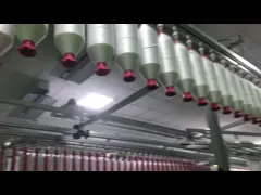 Кольцо полиэстера девственницы 30S/3 закрутило пряжу с сертификатом OEKO TEX video