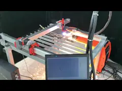 разделочный стол плазмы углерода резца плазмы CNC 1200mm небольшой стальной небольшой video