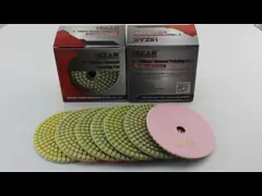 4 пусковая площадка влажного/сухого диаманта полируя с пусковой площадкой сторонника для пола мрамора и гранита окаймляет полировать Countertop video