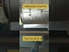 Повторно использовать один тип серии Huayin завода пиролиза тонны мобильный video