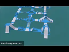 Riesige Sicherheits-entscheidender aufblasbarer sich hin- und herbewegender Wasser-Park für Unterhaltung