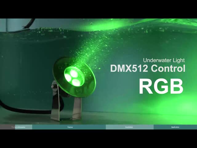 低電圧は水中に池ライト5W RGB色の外部制御のセリウムのRohsの承認を導いた ビデオ