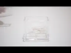 Пробирка хлопка 7 OZ прокладывает держатель хлопок отпочковывается опарник Apothecary распределителя шарика ясный video