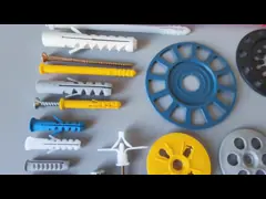 Небольшие анкеры винта нейлона, анкер привода молотка с цинком винта ногтя желтым video