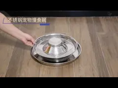 Еда шара фидера анти- душащей нержавеющей стали 1000ml медленного video