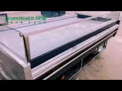 2 к типу большого холодильника дисплея еды деталя продвижения емкости 8℃ открытому video