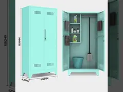 Шкафчик инструмента Dustman шкафа хранения инструмента комнаты чистки чистый video