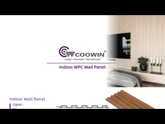 Панели WPC офисов ISO14001 внутренние деревянные не обшивают панелями никакое обслуживание 158x10mm video