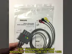 Efficia Reusable ECG Cables And Leadsets 3- Lead Snap IEC REF 989803160681