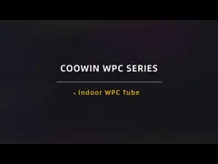 сопротивление воды трубки полости квадрата 40x25mm Recyclable WPC отсутствие обслуживания video