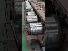 3.5mm цинк покрыл гальванизированный стальной провод 45kg гальванизировали сталь весны video