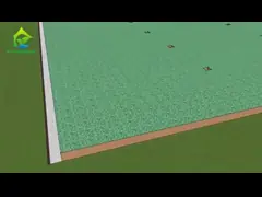 Большой ясной парник парника 4m-7.5m полиэтиленовой пленки гальванизированный высотой стальной video