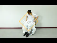 Легковес Microporous 15-70gsm устранимого защитного Coverall S-XXL водоустойчивый video