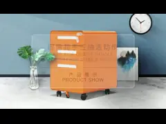 Картотека прочного стального мобильного ящика хранения 2 офиса постамента передвижного мобильная video