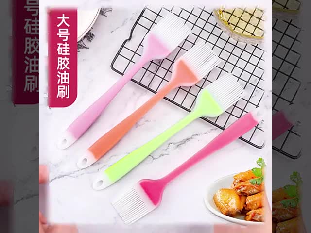 Big Heat Resistant Baking Basting BBQ Sauce Brush Silicone
