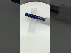 Hrc65 2 рифлит голубую Nano покрытую торцевую фрезу карбида вольфрама носа шарика video