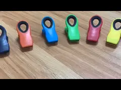 Красочные зажимы PP TPR сумки пластиковые магнитные на холодильник 3 дюйма video