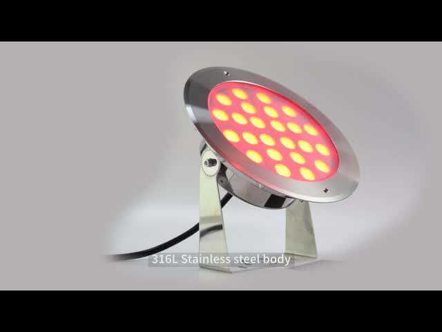 СИД 48W 2000ma 4000LM подводное делает центром внимания приведенный свет бассейна видео