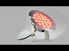 СИД 48W 2000ma 4000LM подводное делает центром внимания приведенный свет бассейна video