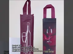 Tote многоразовый двойник разливает не сплетенное прокатанное вино по бутылкам кладет складчатость в мешки 85gsm video