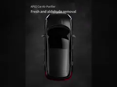 Истинный очиститель H12 воздуха иона HEPA отрицательный фильтрует мини автомобиль портативного офиса video