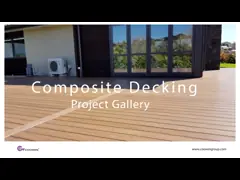 Пиломатериал древесины Eco доск отделки УЛЬТРАФИОЛЕТОВОГО устойчивого серого цвета твердый составной украшая video