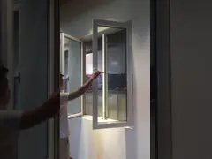 Окно термального перерыва стеклянное домашнее, двойной застекленный алюминиевый наклон и поворот Windows video