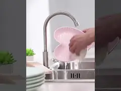 Sponge Holder with Drain Pan for Sponge Brush Soap Dish Dishcloth Rack Kitchen Tool