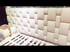 Matted двойные наборы мебели спальни королевской кровати 3.2x2.2m современные video