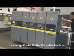 Полностью автоматический принтер Слотер умирает печатная машина флексо определения машины резца высокая video