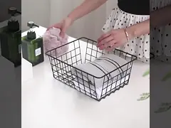 Организация кладовки корзин провода металла корзин хранения провода с ручками video