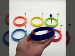 Прессформа кольца яйца силикона омлета для зажаренный варить яйца блинчика video