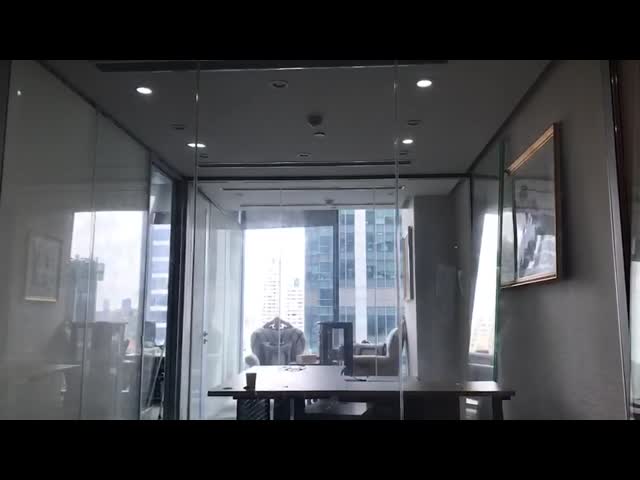 Обеспечение секретности белое PDLC заморозило Switchable стекло фильма для конференц-зала видео