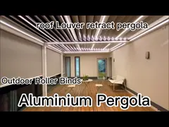 3x3m Outdoor Aluminium Pergola Garden Building Motorized Louver Pergola Gazebo