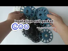 Multi покрашенные шайбы крепежной детали пены, пластиковые шайбы сохранения изоляции video