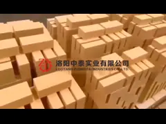 Материал тугоплавких кирпичей глинозема печи 1770C высокой тугоплавкости роторный высокий video