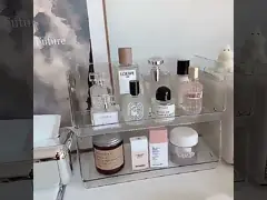 организатор бункеров ясности 18L акриловый для косметических канцелярских принадлежностей ювелирных изделий video