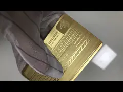 Роскошная карта банка магнитной полосы членского билета металла золота 24K video