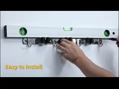 Stainless Steel Wall Mount Mop And Broom Holder For Home Kitchen Bathroom