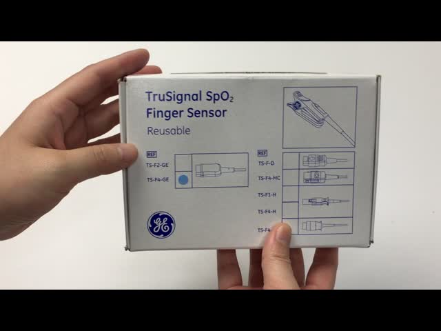 Длина датчика многоразовая 13ft пальца Ohmeda TruSignal Spo2 Datex GE TS-F4-GE видео