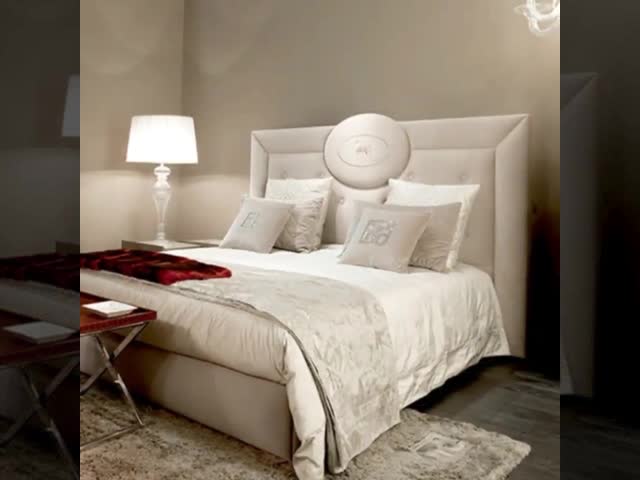 2.2m Luxury Italian Bed Luxus Bett Modrest Nicla Italian Modern White