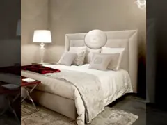 2.2m Luxury Italian Bed Luxus Bett Modrest Nicla Italian Modern White