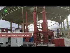 Небольшая покрышка отхода завода по переработке вторичного сырья покрышки пиролиза оборудования повторно используя к заводу масла video