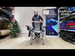 серый цвет ткани 97 x 47 x 47cm Оксфорд нагрел стул рыбной ловли стула складчатости располагаясь лагерем video