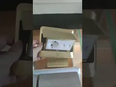 Golden CE Pass Rj45 Floor Socket Outlet Mounted Brazil With USB Charger