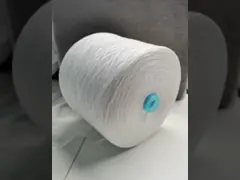 полиэстер 30S/2 GRS повторно использованный сертификатом переплел повторно использованного пряжей поставщика пряжи video