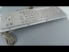 Промышленная клавиатура из нержавеющей стали с разрешением Trackball 800 DPI video