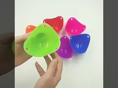 Poacher яйца 4 поставок кухни большей части силикона пакета для микроволны video