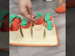 Самые лучшие игрушки обслуживания головоломки еды головоломки обслуживания собаки Diy собаки с 6 морковами video