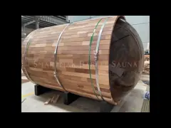 Красный кедровый лесный сад с панорамным окном video